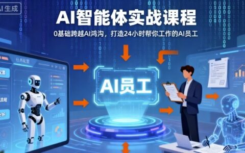 Ai智能體實戰課程，0基礎跨越Ai鴻溝，打造24小時幫你工作的Ai員工，打破常規，以實戰定義Ai