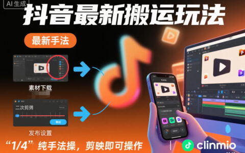 抖音最新搬運玩法，純手法操作，剪映即可操作