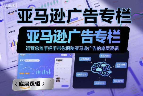 亞馬遜廣告專欄:運營總監(jiān)手把手帶你揭秘亞馬遜廣告的底層邏輯