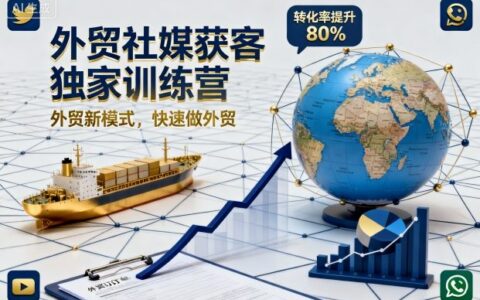 外貿(mào)社媒獲客獨(dú)家訓(xùn)練營(yíng)，外貿(mào)新模式，快速做外貿(mào)（更新）