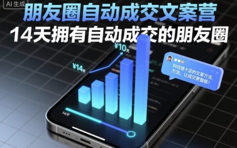 朋友圈自動成交文案營，14天擁有自動成交的朋友圈