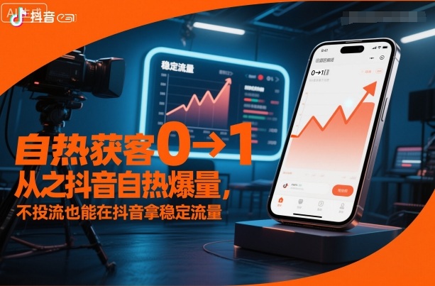 自熱獲客從0到1之抖音自熱爆量,不投流也能在抖音拿穩(wěn)定流量