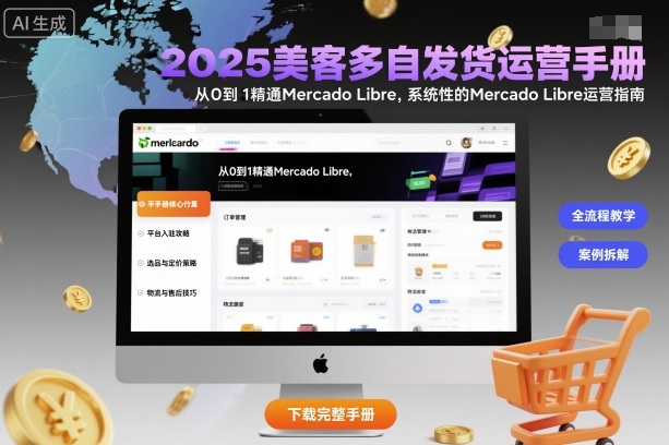 2025美客多自發(fā)貨運(yùn)營手冊：從0到1精通Mercado Libre，系統(tǒng)性的Mercado Libre運(yùn)營指南