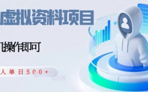 閑魚(yú)虛擬資料項(xiàng)目，每天一小時(shí)，新人日入5張