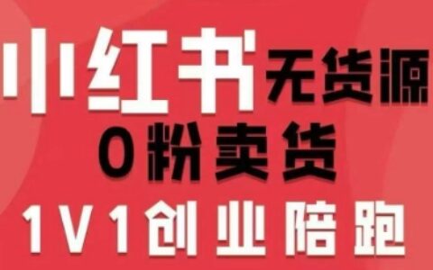 小紅書無貨源0粉電商課，開店準備、選品策略、筆記撰寫、視頻剪輯、數據分析、賬號打造、資料文檔