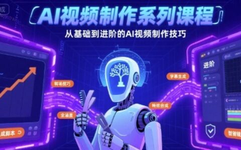 AI視頻制作系列課程，從基礎(chǔ)到進(jìn)階的AI視頻制作技巧全涵蓋