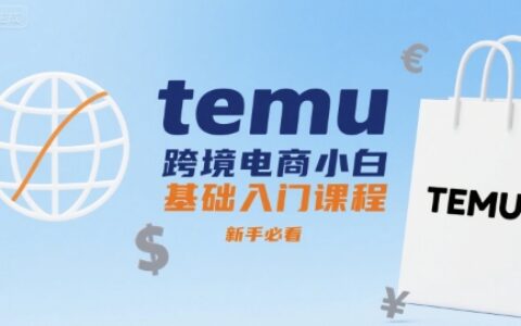 temu跨境電商小白基礎入門課程，新手必看