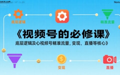 視頻號(hào)的必修課，視頻號(hào)的底層邏輯及核心視頻號(hào)精準(zhǔn)流量，變現(xiàn)，直播等核心