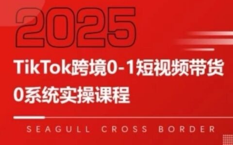 TikTok跨境0-1短視頻帶貨，系統(tǒng)拆解TikTok跨境帶貨全鏈路，實現(xiàn)跨境可持續(xù)盈利