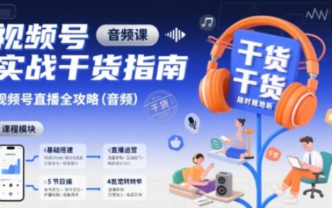視頻號實戰干貨指南，視頻號直播全攻略（音頻）