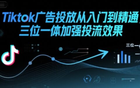 Tiktok廣告投放從入門到精通，三位一體加強投流效果