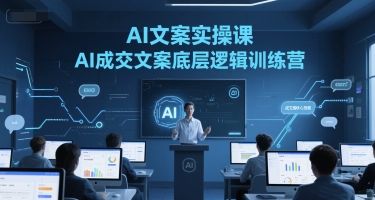 AI文案實操課,AI成交文案底層邏輯訓練營