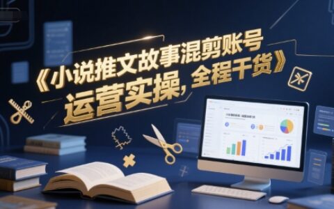 小說推文故事混剪賬號運營實操，全程干貨