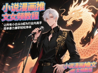 小說漫畫推文女頻教程,讓所有小白從0成為行業(yè)內(nèi)高手,簡單暴力兼職輕松掙米