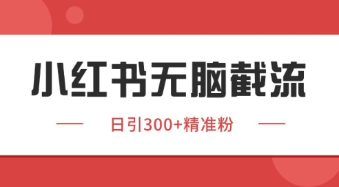 小紅書截流同行客源，獨家野路子獲客玩法 日引200+暴力獲客【揭秘】