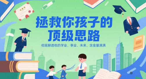 付費文章：拯救你孩子的頂級思路，徹底聊透他的學業、事業、未來，含金量滿滿