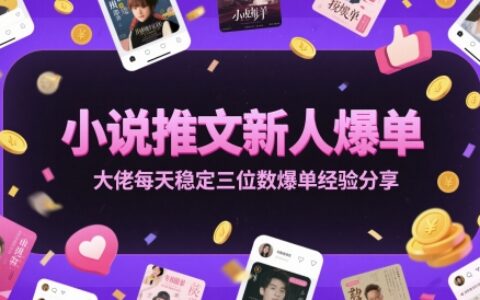小說推文新人爆單大佬每天穩(wěn)定三位數(shù)爆單經(jīng)驗(yàn)分享