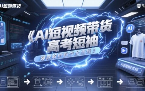 AI短視頻帶貨高考短袖爆款解析制作全流程