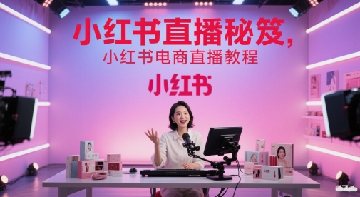 小紅書直播秘笈，小紅書電商直播教程