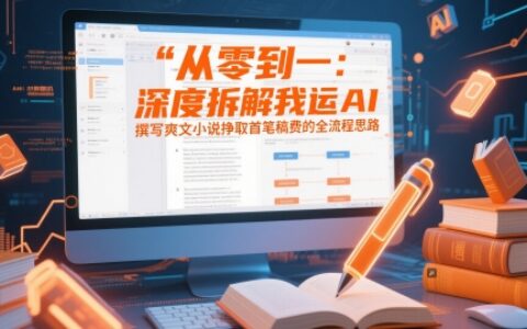 從零到一：深度拆解我運用AI撰寫爽文小說掙取首筆稿費的全流程思路