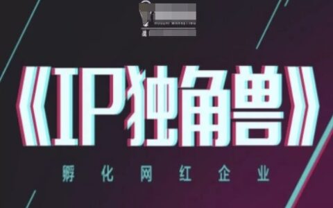 IP獨角獸，孵化網紅企業，ip教程