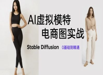 AI虛擬模特電商圖實(shí)戰(zhàn),AI繪畫Stable Diffusion 0基礎(chǔ)到精通