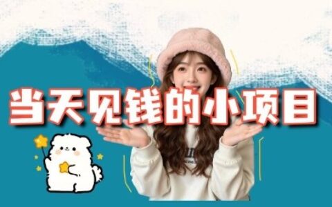 當(dāng)天能收益的3個(gè)小項(xiàng)目拆解_包括平臺+操作流程