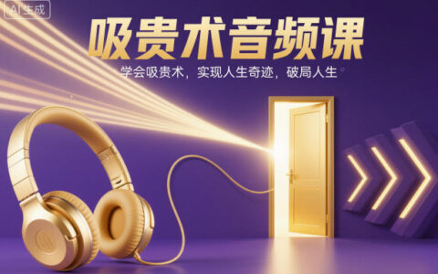 吸貴術音頻課，學會吸貴術，實現人生奇跡，破局人生