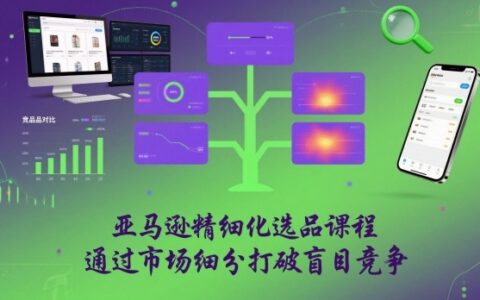 亞馬遜精細化選品課程，通過市場細分打破盲目競爭