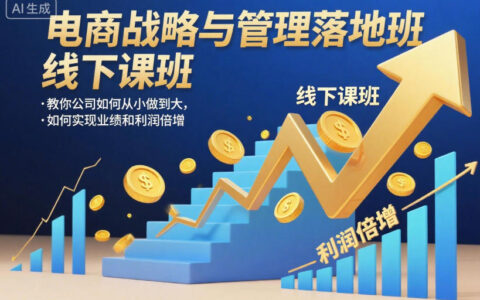 電商戰(zhàn)略與管理落地班線下課，教你公司如何從小做到大，如何實(shí)現(xiàn)業(yè)績(jī)和利潤(rùn)倍增【錄音】