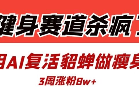 健身賽道殺瘋了？我用AI復(fù)活貂蟬做瘦身操，3周漲粉8W