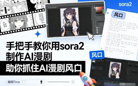 手把手教你用sora2制作AI漫劇，助你抓住AI漫劇風口